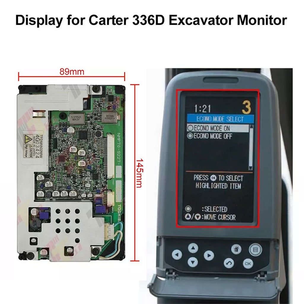 Heavy Equipment Hitachi - จอแสดงผลสำหรับรถขุด Carter E320 323 336D สำหรับ
