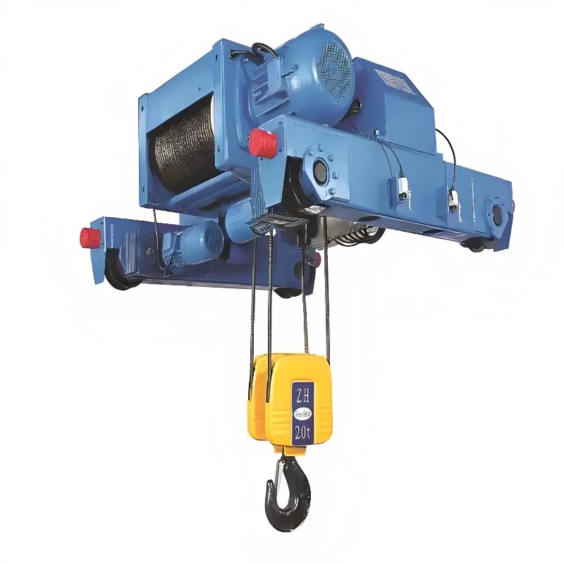 Heavy Equipment Workshop - รอกไฟฟ้าแบบสายสลิงควบคุมระยะไกลสองราง ป้องกันการระเบิด สำหรับงานอุตสาหกรรม ยกของหนัก