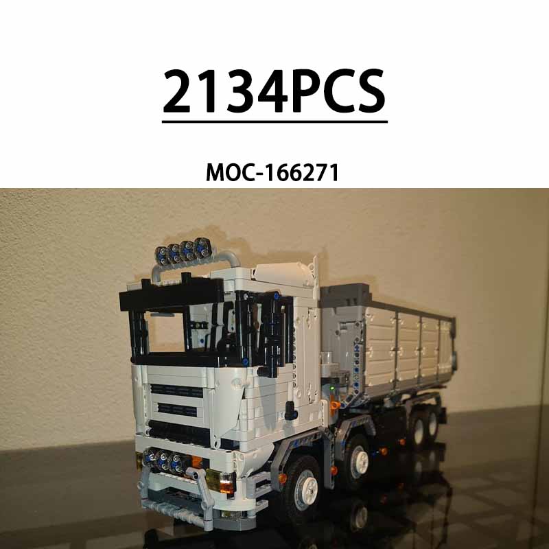 Dump Truck Heavy Equipment - MOC-166271 รถบรรทุกขนส่งอุปกรณ์หนัก 2134 ชิ้น ของเล่นตัวต่อ ของขวัญวันเกิดและคริสต์มาส