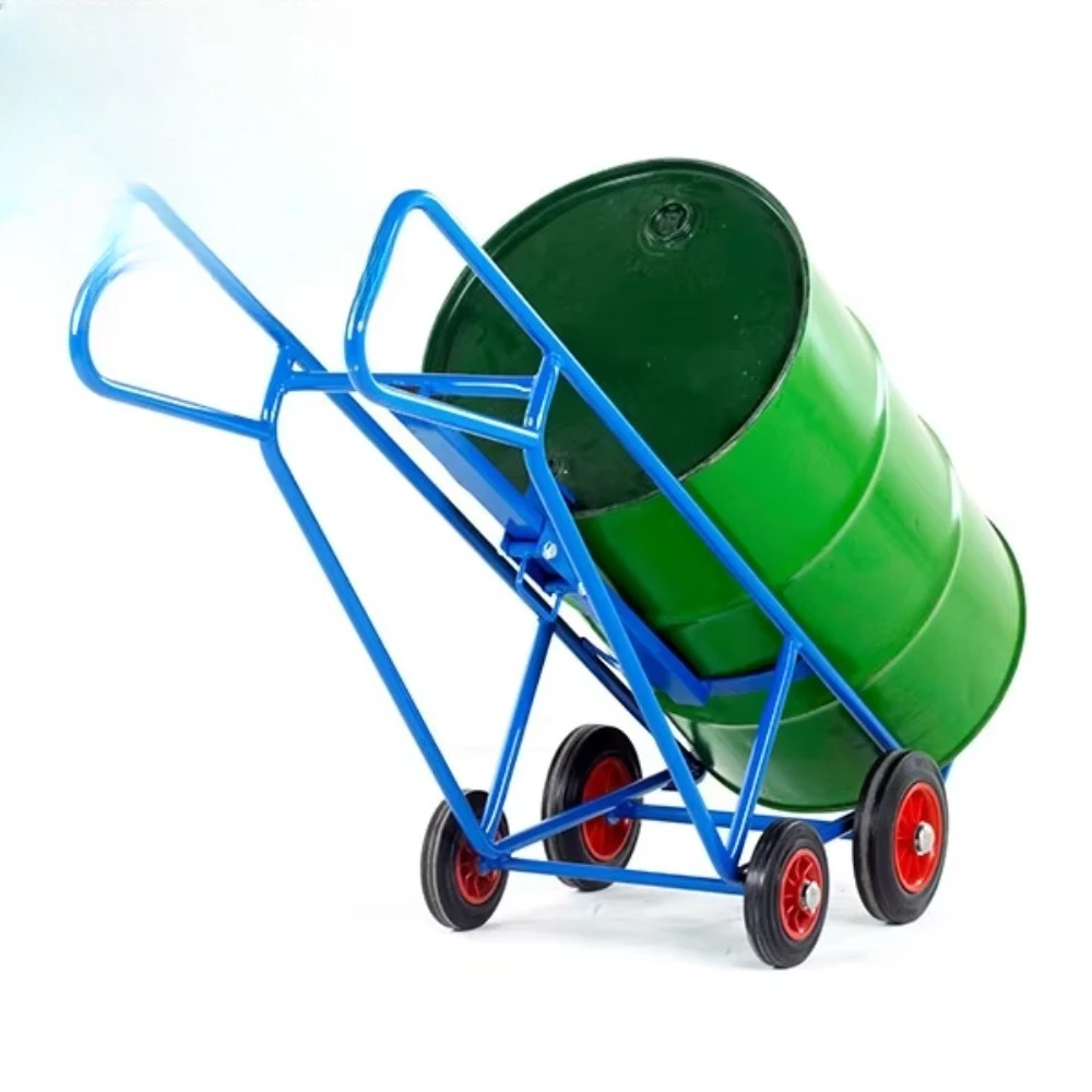 Heavy Equipment Logistics - รถเข็นลอจิสติกส์รถบรรทุกกลองพาเลทสําหรับงานหนักพร้อมลูกกลิ้งเลื่อนยึดอุปกรณ์จัดการลูกกลิ้งหนีบ